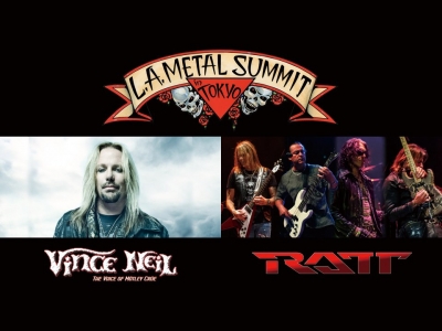 再結成のラット、ヴィンス・ニール（Mötley Crüe）らが集結する「L.A. METAL SUMMIT in TOKYO」チケット先行受付は3/12（日）〜