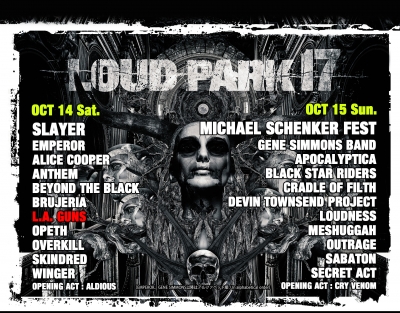 「LOUD PARK 17」第6弾発表で、L.A.ガンズが追加