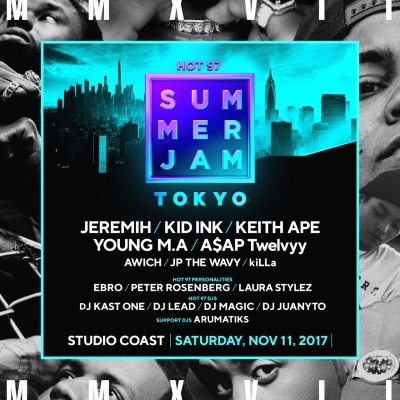 「HOT 97 SUMMER JAM」にA$AP Twelvvy、keith Apeの2組が追加