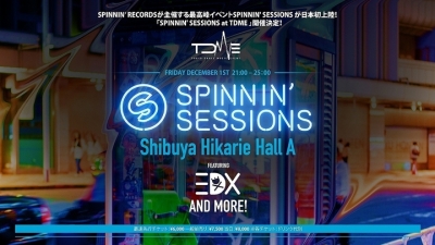 「TOKYO DANCE MUSIC EVENT」と「SPINNIN’ RECORDS」のコラボイベント開催決定