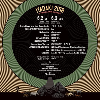 「頂 -ITADAKI- 2018」日割りランナップ発表