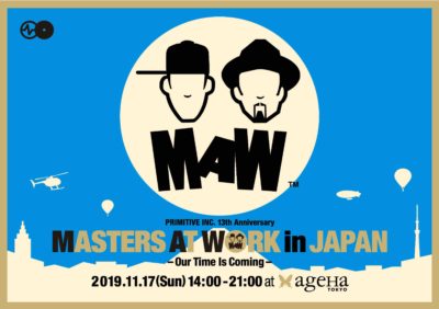 11/17（日）開催「MASTERS AT WORK in JAPAN」最終ラインナップ発表でokadada、Shinichiro Yokotaら5組追加