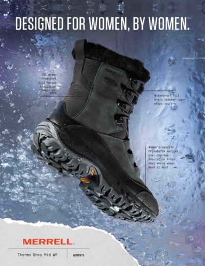 アウトドアブランド「MERRELL」から女性向けウィンターブーツ『THERMO RHEA MID WATERPROOF』発売