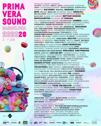 スペイン都市型フェス「Primavera Sound 2020」にストロークス、マッシブアタックら出演決定、日本からはおとぼけビ～バ～も
