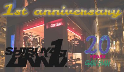 フジロック公式ショップ「GAN-BAN」渋谷パルコ1周年を記念し、11/19より店頭にて限定アイテム販売スタート