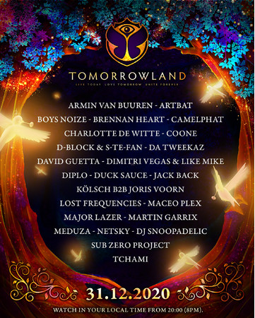 ベルギーのフェス「Tomorrowland 31.12.2020」年末に2回目となるオンライン開催決定＆チケット販売スタート