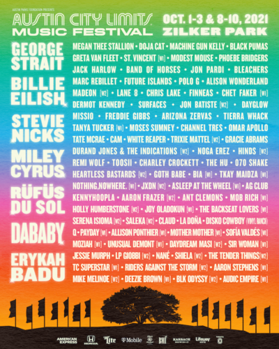 【Austin City Limits Music Festival 2021】10月開催オースティン・シティ・リミッツにビリー・アイリッシュ、ダベイベーら出演決定