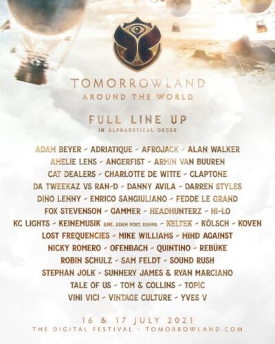 トゥモローランドのデジタルフェス「Tomorrowland Around the World 2nd Edition」全出演アーティスト発表