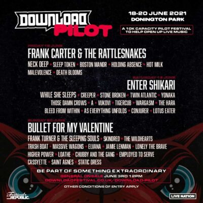 英「Download Festival」が政府の研究プログラムに参加、パイロット版フェス「Download Pilot」を開催