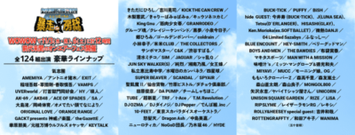 WOWOW「氣志團万博2021 ～ひとりぼっちの暴走 in 房総～」12時間のオンエアーフェスに、和田アキ子、稲垣吾郎・草彅剛・香取慎吾ら過去出演124組がラインナップ