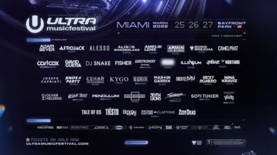 米マイアミ3月開催「Ultra Music Festival 2022」第3弾ラインナップでKSHMR、Krewellaら追加