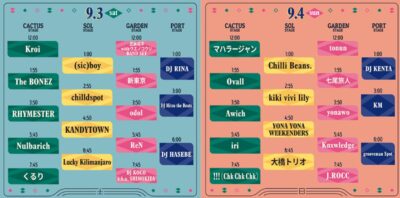 9月横浜赤レンガ「Local Green Festival’22」タイムテーブル＆マップ公開、各日のヘッドライナーにくるり、!!!（Chk Chk Chk）が決定