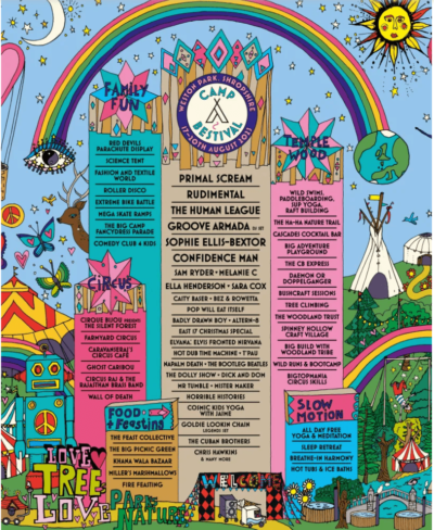 【サマソニ同日程開催】イギリス「CAMP BESTIVAL SHROPSHIRE」にプライマル・スクリーム、ルディメンタル、ヒューマン・リーグら出演