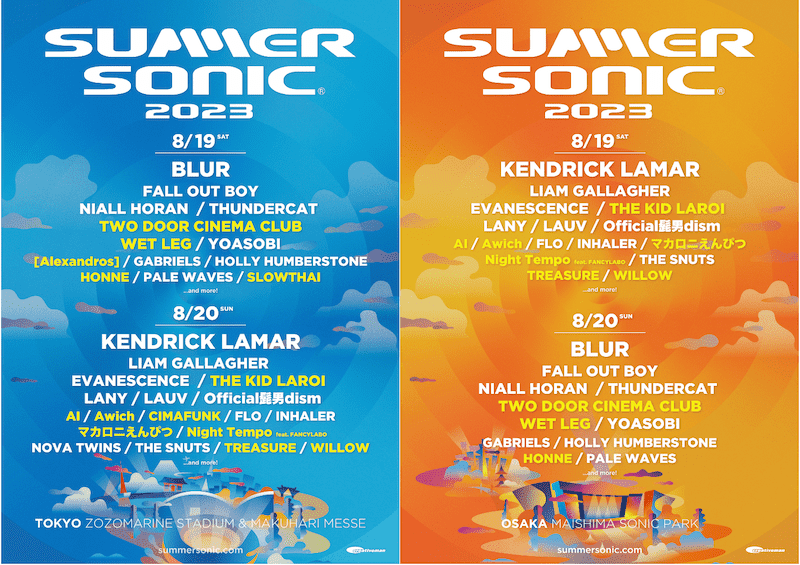 SUMMER SONIC 2023】サマソニ第2弾発表でTHE KID LAROI、WET LEG ...