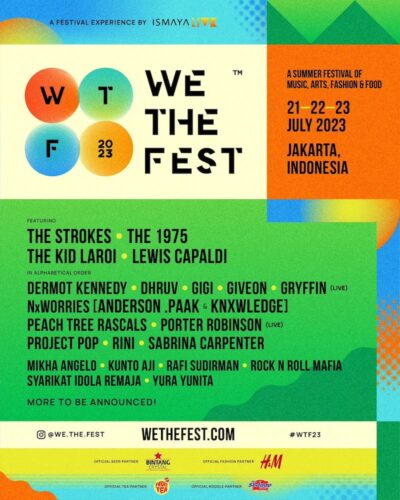 フジロック前週ジャカルタ開催「WE THE FEST 2023」第1弾発表でストロークス、The 1975、ルイス・キャパルディら出演決定