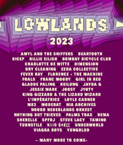【サマソニ同日程開催】オランダ「Lowlands Festival 2023」にビリー・アイリッシュ、フォールズ、アンダーワールドら出演