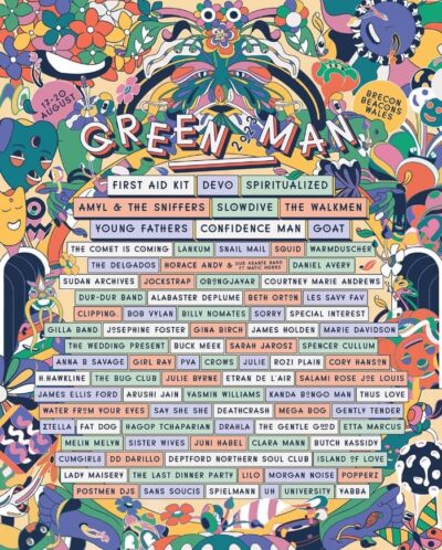 サマソニ同日程開催のウェールズ「Green Man Festival 2023」ラインナップ発表。ヘッドライナーはFirst Aid Kit、Devo、Spiritualizedに決定
