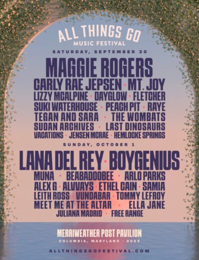 9月アメリカ「All Things Go Music Festival 2023」ヘッドライナーにマギー・ロジャース、ボーイジーニアス、ラナ・デル・レイ