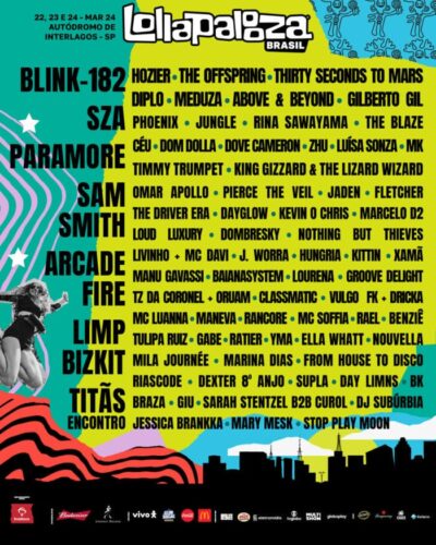 3月開催の南米「ロラパルーザ」ラインナップ発表。BLINK-182、SZA、Arcade Fireら出演決定