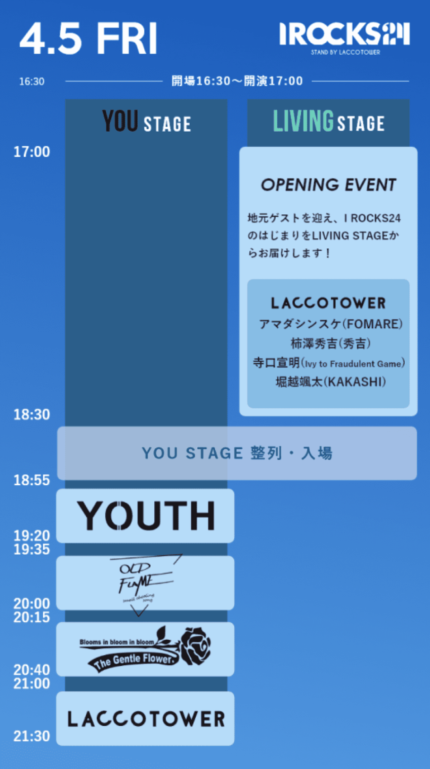 I Rocks 2024[遠征編]開催決定！ : 『I ROCKS 2024 stand by LACCO TOWER』出演決定 ...