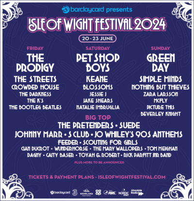 イギリス・ワイト島開催「Isle of Wight Festival 2024」にGREEN DAY、THE PRODIGY、PET SHOP BOYSら出演
