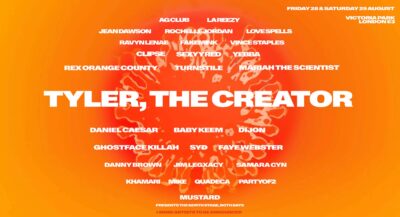 2026年8月ロンドン「All Points East」ラインナップ発表。TYLER, THE CREATOR、DANIEL CAESAR、REX ORANGE COUNTYら出演決定