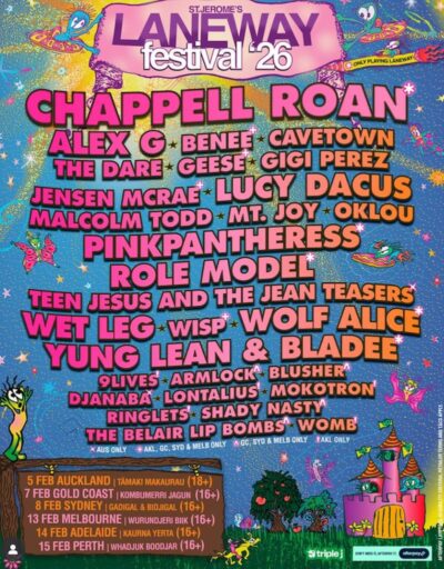 オーストラリア＆NZ周遊フェス「Laneway Festival’26」にChappell Roan、PinkPantheress、Wolf Aliceら出演決定
