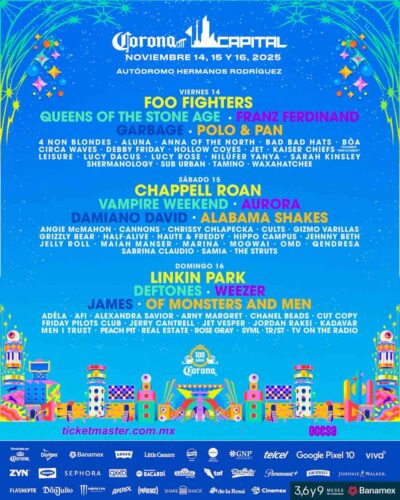 【海外フェス】11月メキシコ「Corona Capital」フルラインナップ発表でCHAPPELL ROAN、FOO FIGHTERS、LINKIN PARKら決定